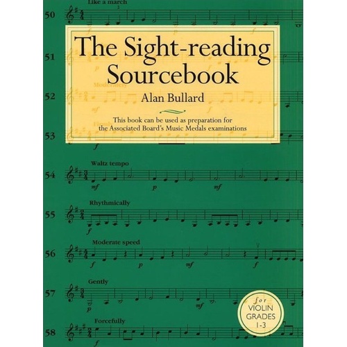 Bullard Sight Reading Source Book for Violin - 118 Exercises, Step-by-Step Guide, 24 Pages, Chester Music