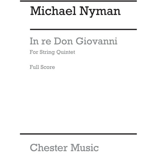 Nyman In Re Don Giovanni(Score)