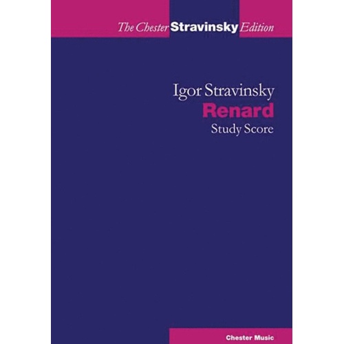 Stravinsky Renard Study Score