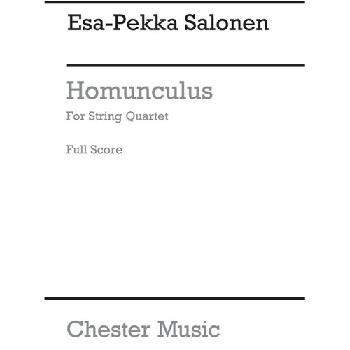 Homonculus For String Quartet - Score Book