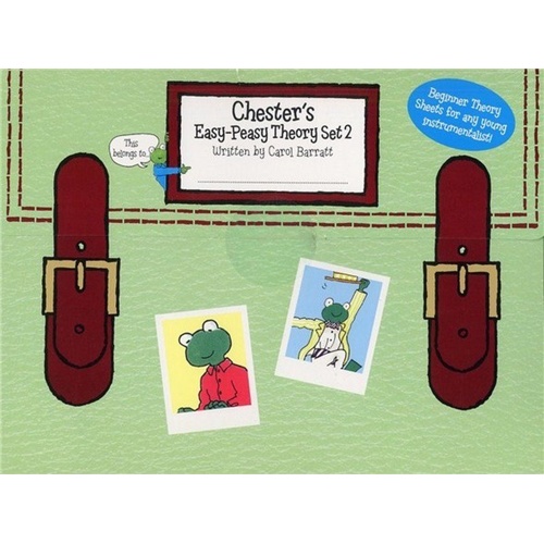 Chesters Easy-Peasy Theory Set 2 by Carol Barratt, 32 Pages, Suitable for Beginners, Includes Stickers for Completion Rewards