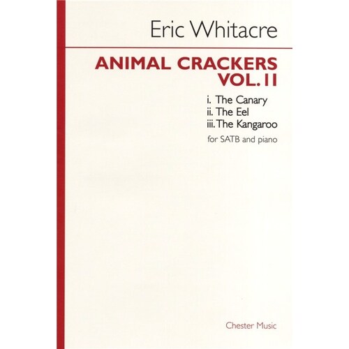 Eric Whitacre Animal Crackers Vol 2 (Softcover Book)
