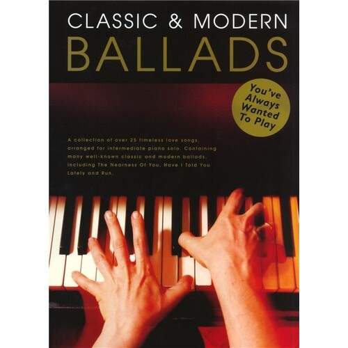 Classic And Modern Ballads Book