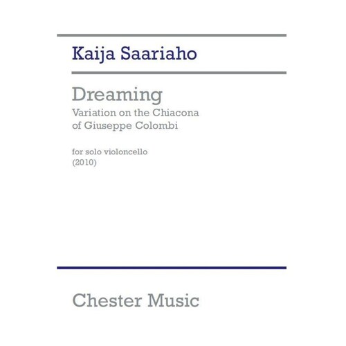 Saariaho Dreaming Solo Cello (Softcover Book)