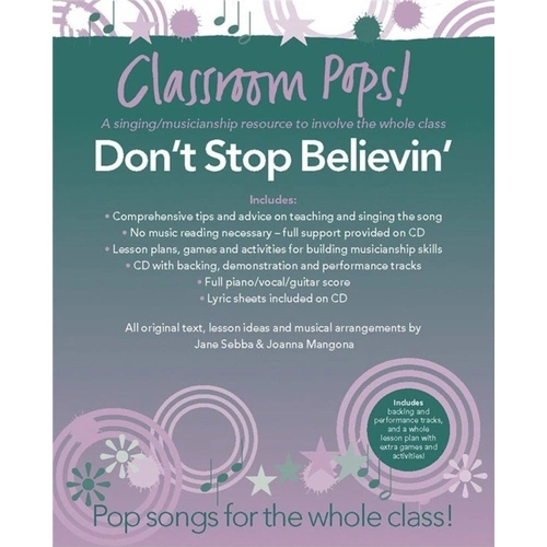 Classroom Pops Don't Stop Believing Book/CD