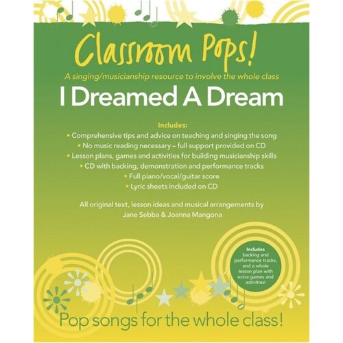 Classroom Pops I Dreamed A Dream Book/CD