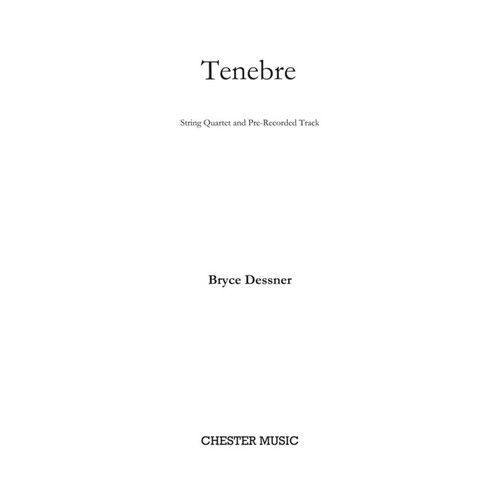 Tenebre For String Quartet And Pre Recorded Track (Music Score/Parts) Book