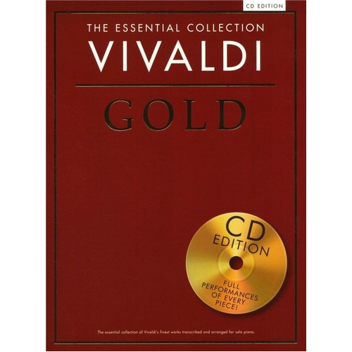 The Essential Collection: Vivaldi Gold BK/CD for Piano