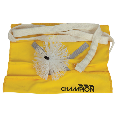 Champion CH817 Alto Sax Pull-Through with Yellow Microfibre Cloth and Weighted String