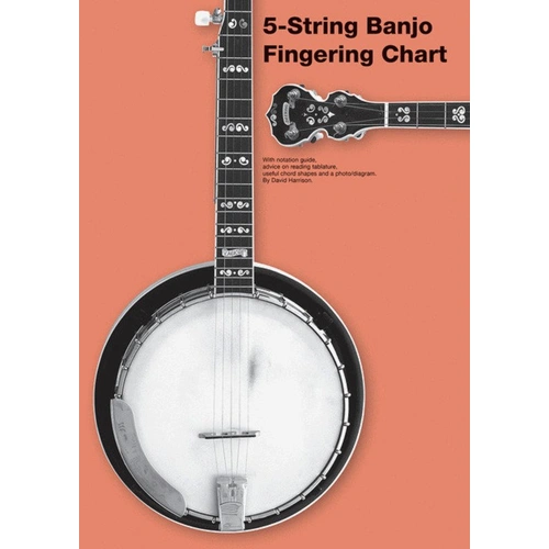 Chester 5-String Banjo Fingering Chart with Notation Guide and Chords