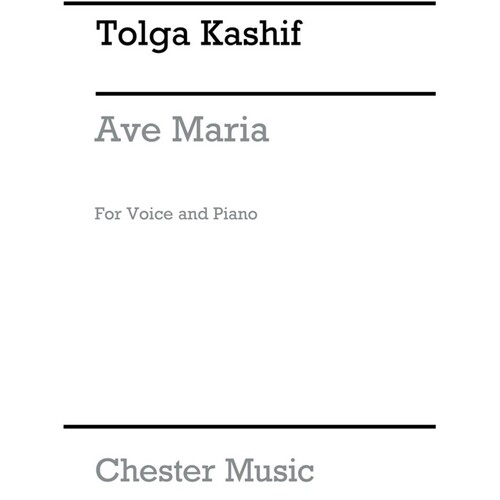 Tolga Kashif Ave Maria Voice Piano (Softcover Book)