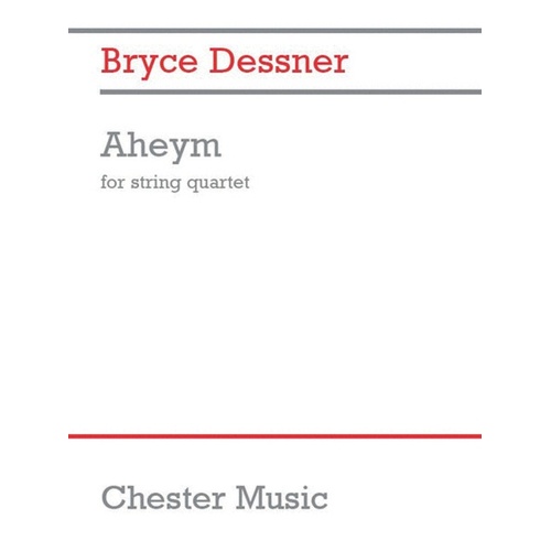 Aheym For String Quartet Full Score Book