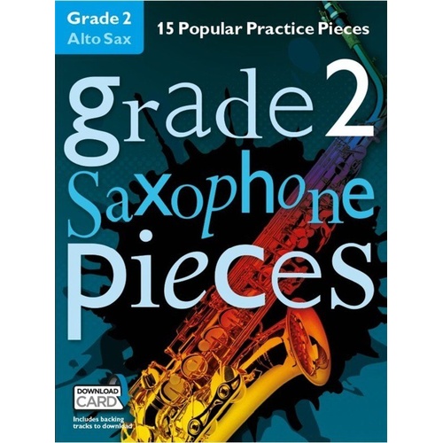 Grade 2 Alto Saxophone Pieces by Christopher Hussey, Chester Music, 24 Pages, Includes Backing Tracks and Fingering Chart