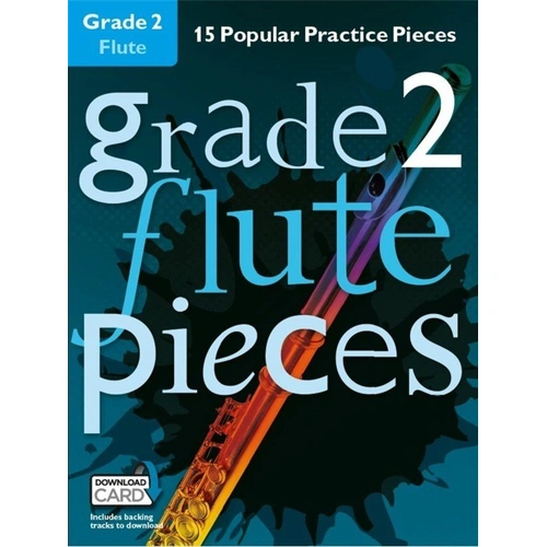 Grade 2 Flute Pieces by Christopher Hussey - 24 Pages, Includes Classic & Contemporary Tunes, Backing Tracks Access