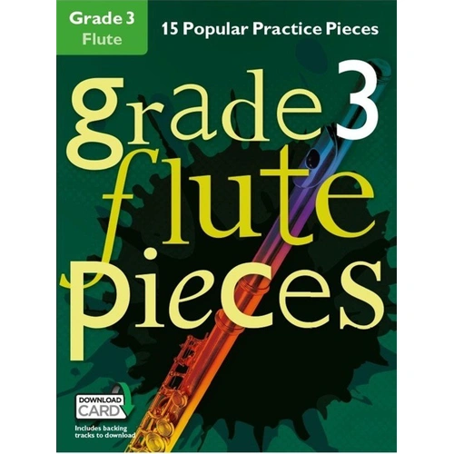 Grade 3 Flute Pieces by Christopher Hussey - 24 Pages, Includes Backing Tracks, Popular Solo Works for Flute, Suitable for Major Exam Boards