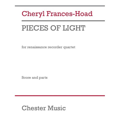Frances-Hoad - Pieces Of Light For Recorder Quartet Sc/Pts Score/Parts (Recorder)