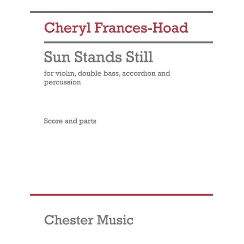 Sun Stands Still Violin/Double Bass/Accordion/Percussion Score/Parts (Accordion|Double Bass|Percussion|Violin)