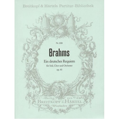 Requiem Op 45 German Soprano Choral Score
