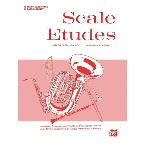 Scale Etudes for Bb Bass Clarinet and Bb Tenor Sax Sheet Music