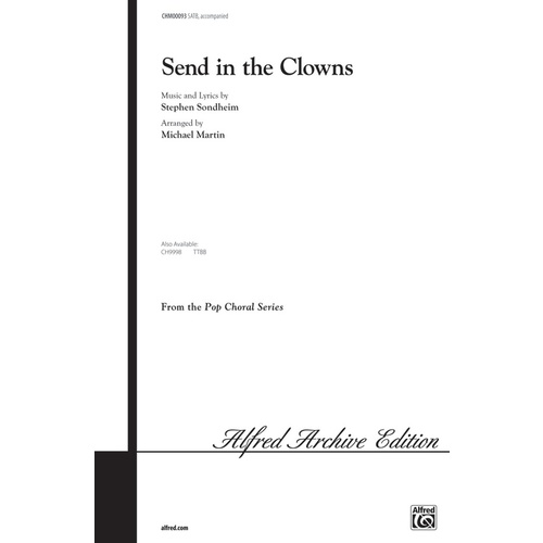Send In The Clowns SATB Arr Martin