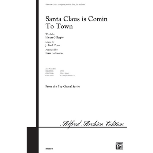 Santa Claus Is Comin To Town 2 Part Arr Robinson