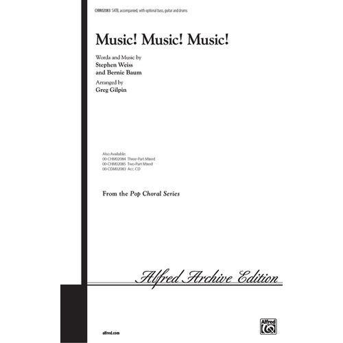 Music Music Music SATB Arr Gilpin