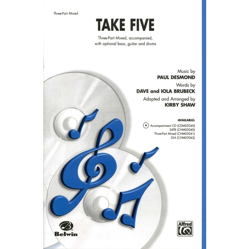 Take Five SAB Arrangement by Kirby Shaw