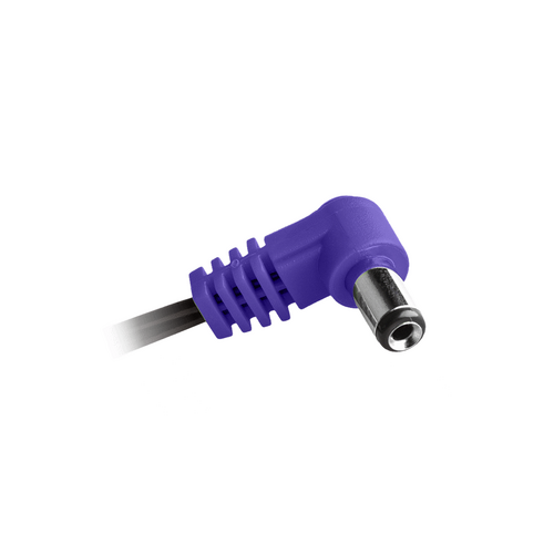 CIOKS Flex Type 8 - 4.75/1.7mm DC Plug, Centre Positive, L-Shape, 50cm, Purple