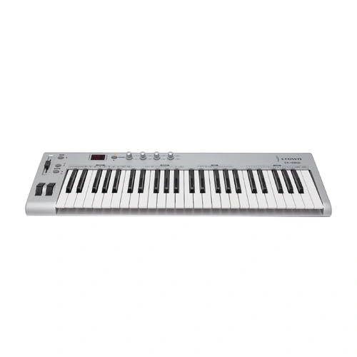 Crown CK-49 MIDI USB 49-Key Portable Keyboard Controller with Assignable Slider Pedal and Dual Sound Banks