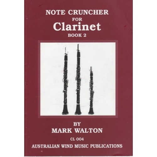 Note Cruncher Clarinet Book 2 with Play-Along CD