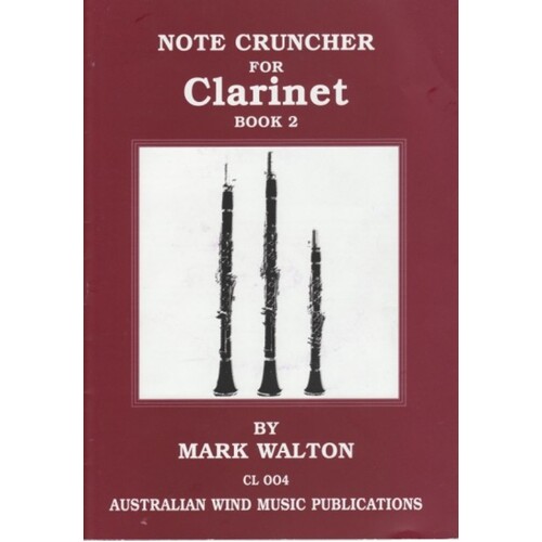Note Cruncher Clarinet Book 2/CD Revised (Softcover Book/CD)