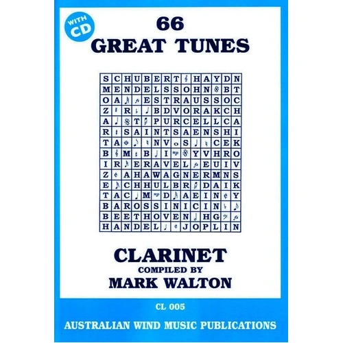 66 Great Tunes for Clarinet Book/CD
