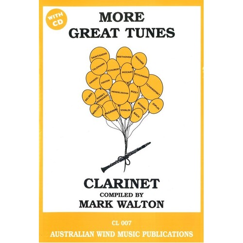 More Great Tunes Clarinet Softcover Book/CD