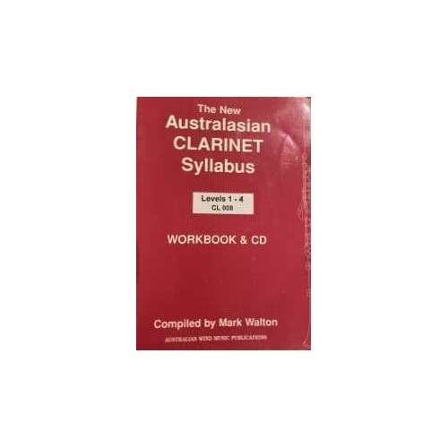 Australasian Clarinet Syllabus Book/CD Level 1-4