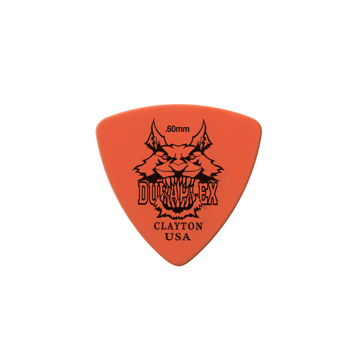 Clayton Duraplex Rounded Triangle Guitar Picks 0.60mm - 12 Pack