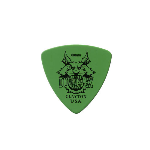 Clayton Duraplex Rounded Triangle Guitar Picks 0.88mm - 12 Pack
