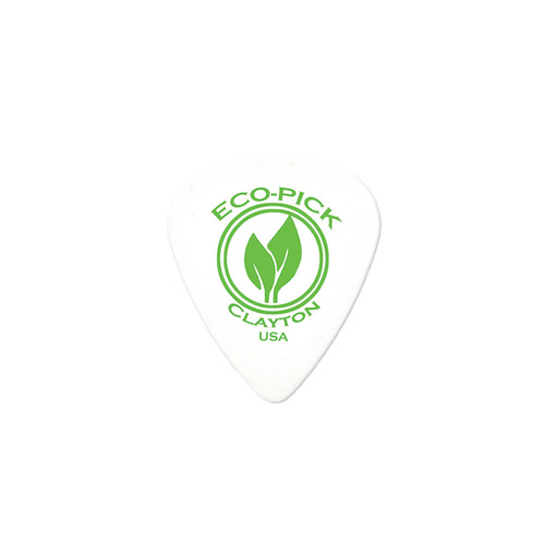 Clayton Eco Picks Standard Guitar Picks (Medium) - 12 Pack, Eco-friendly Biodegradable Material