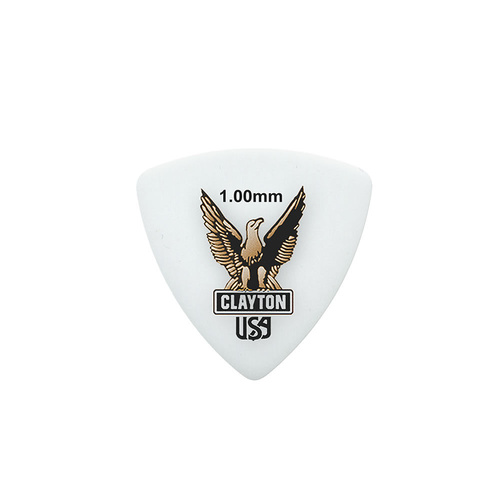 Clayton Acetal Eagle Rounded Triangle Guitar Picks 1.00mm - 12 Pack