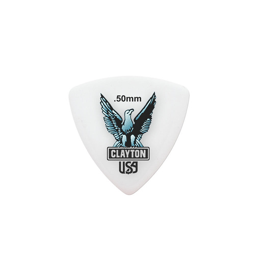 Clayton Acetal Eagle Rounded Triangle Guitar Picks 0.50mm - 12 Pack
