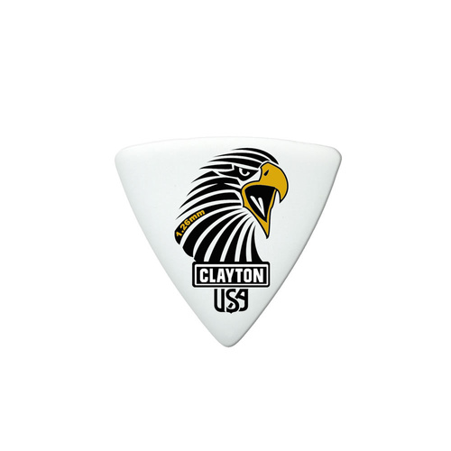 Clayton Acetal Sharp Triangle Guitar Picks 1.26mm - 12 Pack