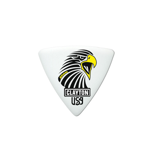Clayton Acetal Eagle Sharp Triangle Guitar Picks 0.80mm - 12 Pack