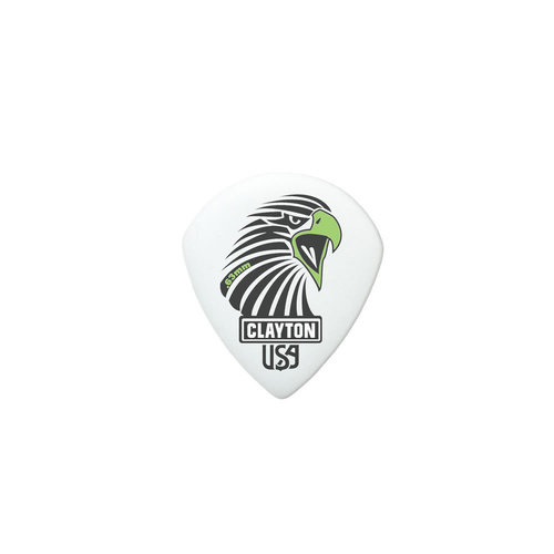 Clayton Acetal Eagle Sharp Teardrop Guitar Picks 0.63mm - 12 Pack