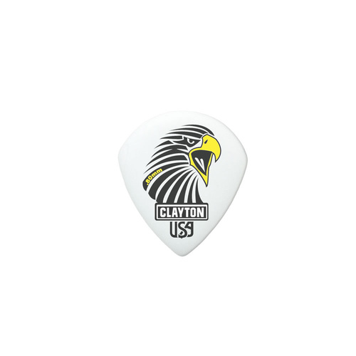Clayton Acetal Eagle Sharp Teardrop Guitar Picks 0.80mm - 12 Pack