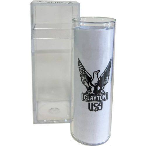 Clayton Small Wall Glass Guitar Slide with Protective Case and Instruction Sheet