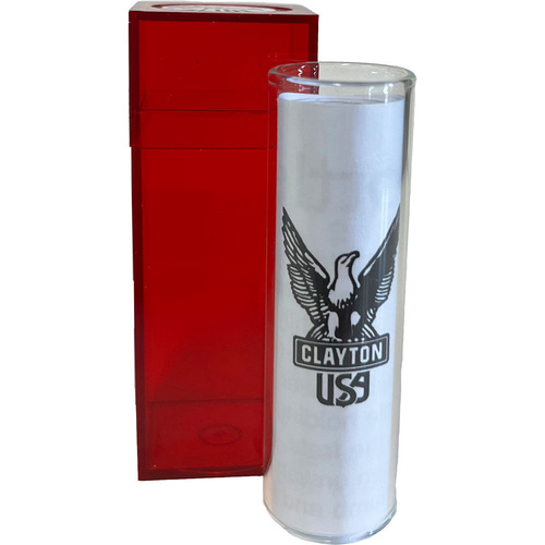 Clayton Small Wall Glass Guitar Slide with Protective Case and Instruction Sheet