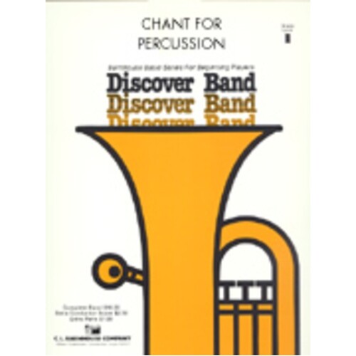 Chant For Percussion Concert Band 1 Score/Parts Book