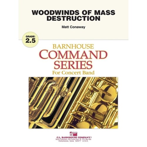 Woodwinds Of Mass Destruction Concert Band 2.5 Score/Parts Book