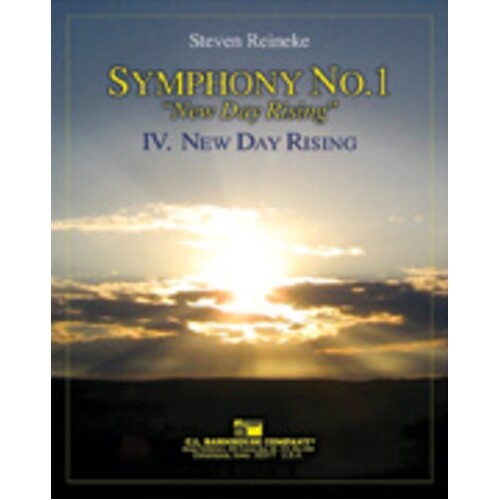 Symphony No 1 4Th Mvt New Day Rising Concert Band  Score/Parts