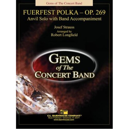 Feuerfest Polka Anvil Solo/Concert Band 3 Score/Parts Book