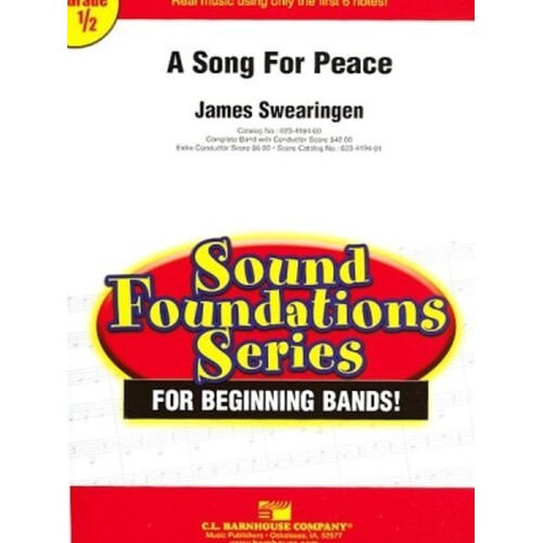 Song For Peace Concert Band .5 Score/Parts